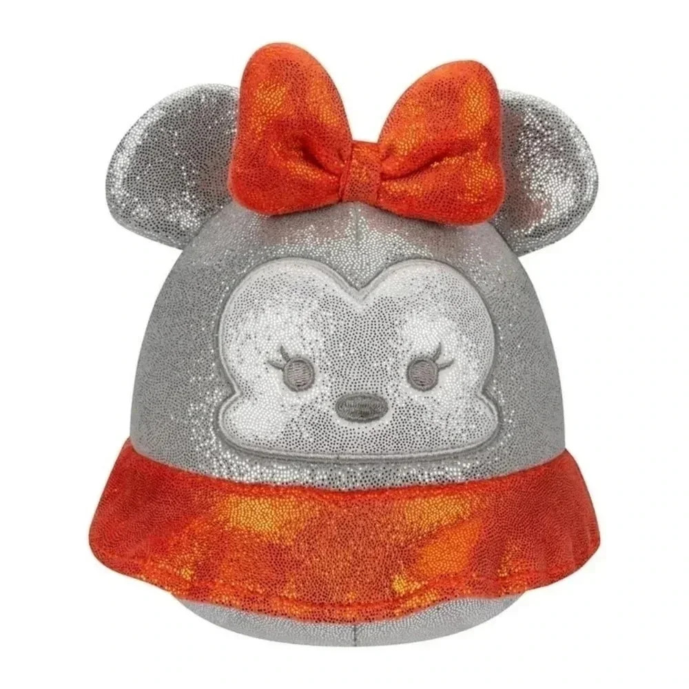 Minnie mouse silver 100 collectors Disney squishmallow plush kids toy Kelly bow